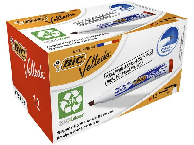 BIC® Whiteboardpenn BIC Velleda 1751 rød