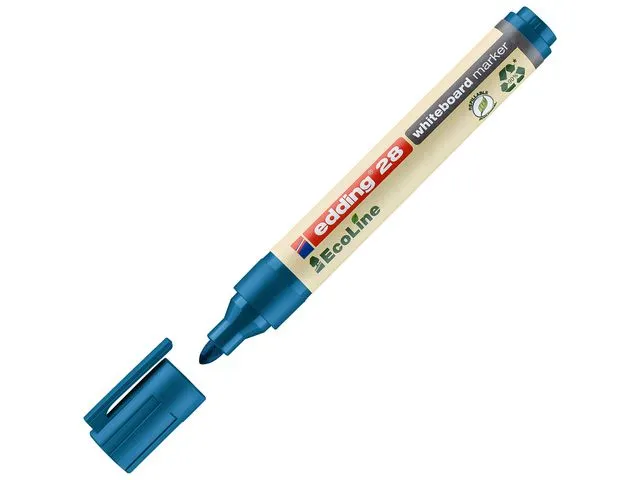 edding Whiteboardpenn 28 EcoLine, kulespiss, 1,5–3 mm strekbredde, blå