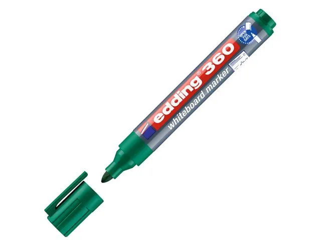 edding 360-Whiteboardpenn med kulespiss, 1,5–3 mm, grønn
