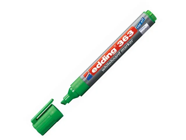 edding 363-Whiteboardpenn, skråskåret spiss på 1–5 mm, grønn