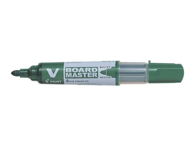 Pilot Begreen Whiteboardpenn V-Board Begreen, kulespiss, 6,0 mm, mørke grønn