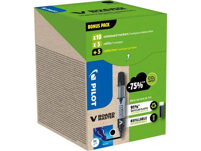 Pilot Begreen Whiteboardpenn PILOT V-Board sort